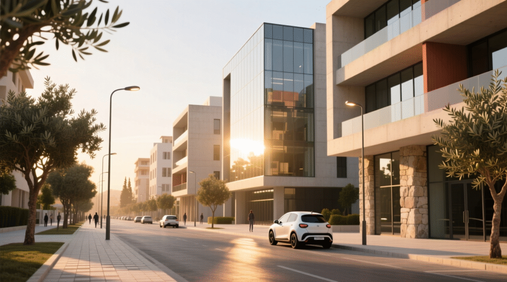 Lefkoşa’da modern yapıları temsil eden görsel – inşaat firması Lefkoşa rehberi.