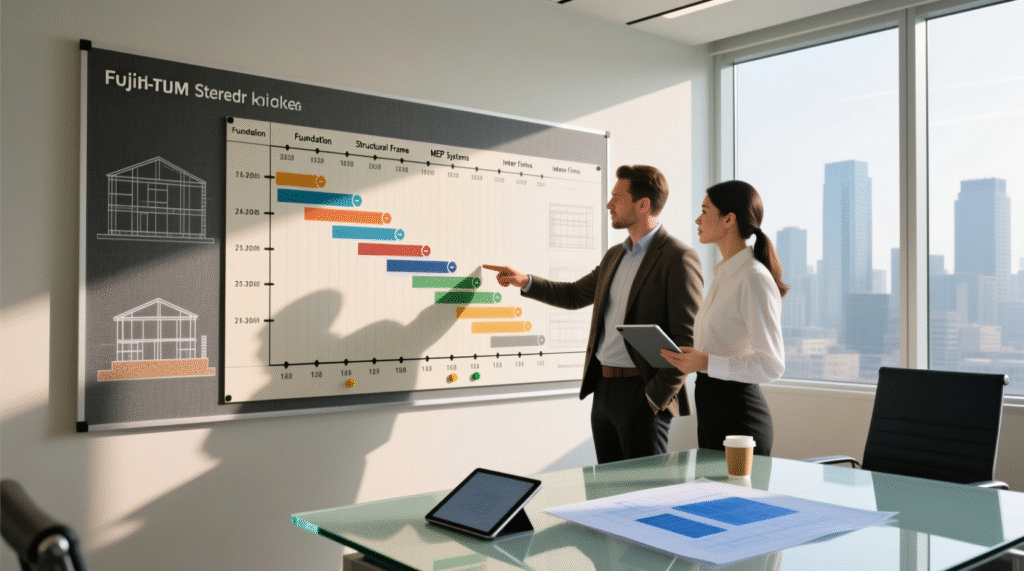 Proje teslim süreci planlaması – Lefkoşa inşaat firması proje yönetimi.