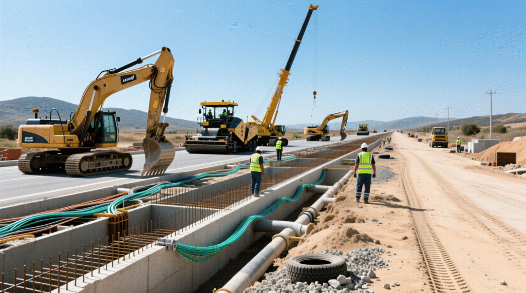 altyapı inşaatı kktc modern altyapı çalışmaları