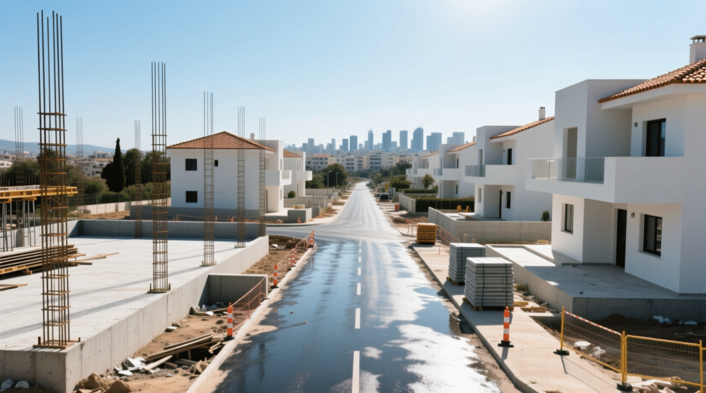 yol inşaatı lefkoşa özel site yolu