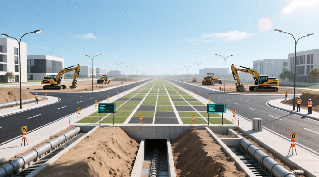 parselasyon altyapı ve yol çalışmaları kktc