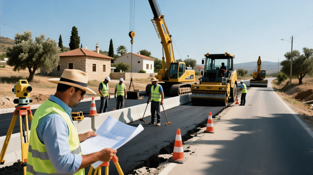KKTC altyapı ve yol düzenleme çalışmaları